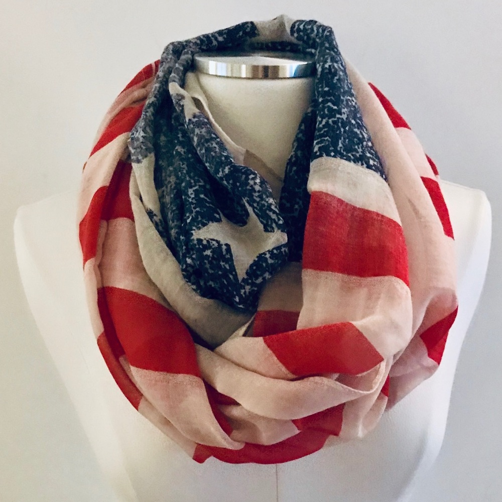 Fun USA Flag/4th of July Infinity Scarf